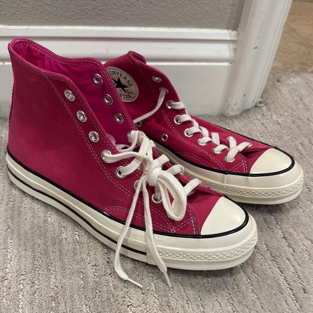 Converse Fuchsia High-Top Sneakers